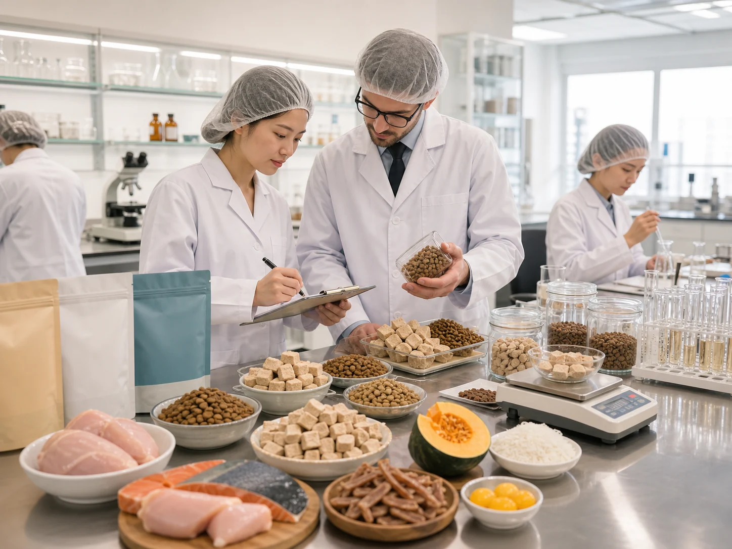 Pet food formula research and quality control lab